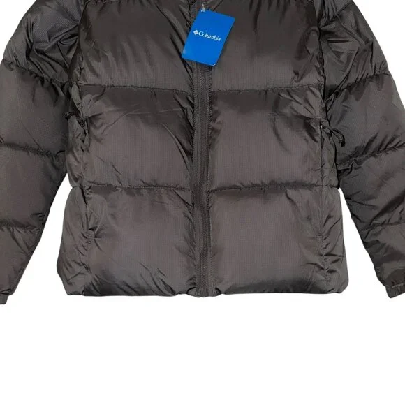 NWT Columbia Puffect Puffer Jacket Womens L Quilted Gray Insulated Logo Gray - Picture 3 of 11